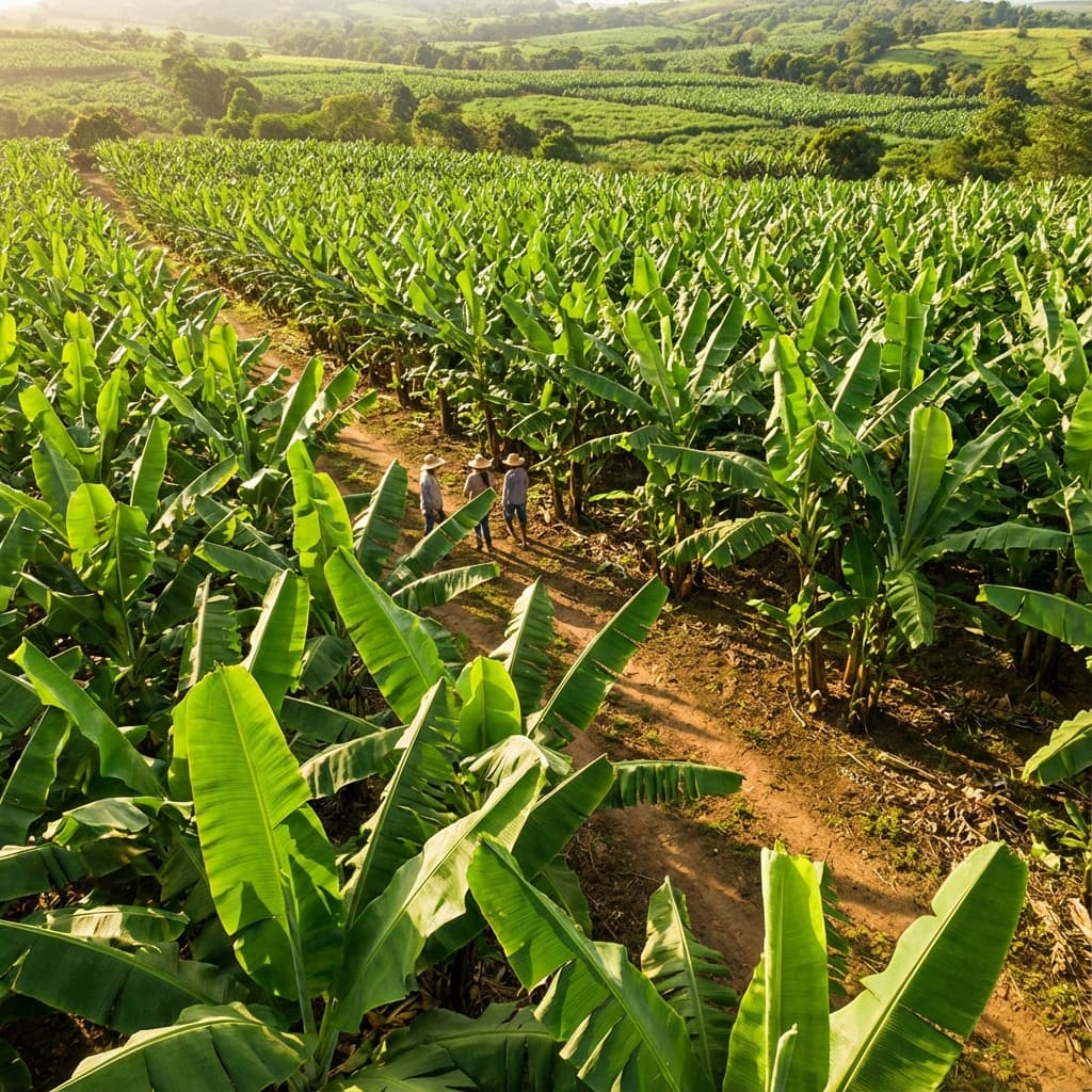 Plantação de bananas