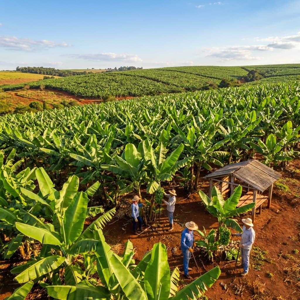 Plantação de bananas